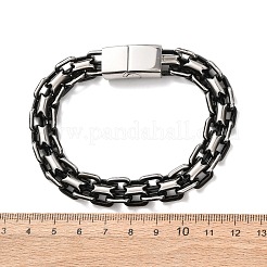 Bracciali a catena in acciaio inossidabile 304&nbsp;BJEW-F529-14EB