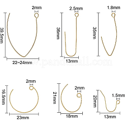 Crochets d'oreille en laiton&nbsp;KK-BC0005-26