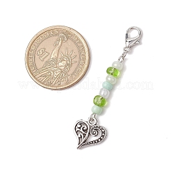 6 pz decorazioni pendenti in lega di zinco&nbsp;HJEW-JM03159-02