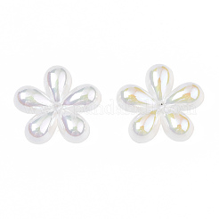 Capuchons de perles acryliques électrolytiques à 5 pétale&nbsp;PACR-T014-02