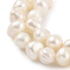 Fili di perle di perle d'acqua dolce coltivate naturali&nbsp;PEAR-C003-12B