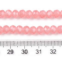 Hilos de cuentas de vidrio imitación jade con pintura para hornear&nbsp;DGLA-A034-J6MM-A31
