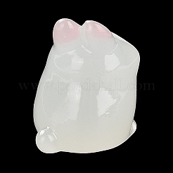 Decorazioni per display in resina luminosa di coniglio&nbsp;DJEW-F023-B05