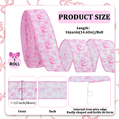 1 rouleau de ruban polyester nœud papillon&nbsp;OCOR-FG0003-20