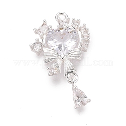 Valentinstag Messing Micro Pave klare Zirkonia Anhänger&nbsp;KK-N288-13S