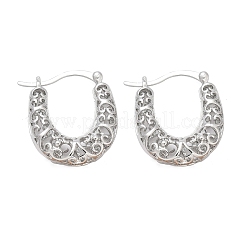 Orecchini a cerchio in ottone per le donne&nbsp;EJEW-G436-01P