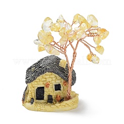 Ornamento modello in resina e pietra mista naturale&nbsp;DJEW-Z001-01