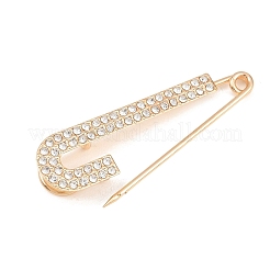 Broches épingles de sûreté en strass cristal&nbsp;JEWB-A040-01B-G