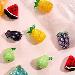 10 pz 5 stili serie frutta e verdura perline fatte a mano in vetro soffiato&nbsp;LAMP-SZ0001-55