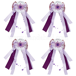 Accessoires décoratifs en alliage et ruban breloques pour chaussures&nbsp;DIY-CY0002-96B