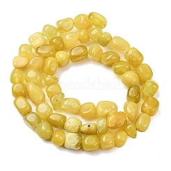 Fili di perline di pepite di giada oliva naturale coreana&nbsp;G-T150-A02-01