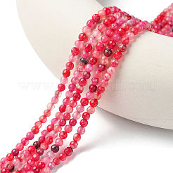 Natürlichen Knistern Achat Bead Stränge&nbsp;X-G-R344-4mm-55