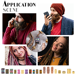 55 Stück Dreadlock-Perlen-Haarschmuck&nbsp;DIY-NB0008-99