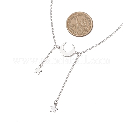 201 Edelstahl-Anhänger mit Mond- und Sternmotiv&nbsp;NJEW-JN05787