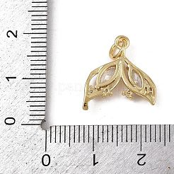 Colgante micropavé cubic zirconia de latón&nbsp;KK-Z120-04G-01