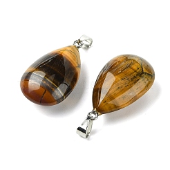 Pendentifs en œil de tigre naturel&nbsp;GG-K002-09T