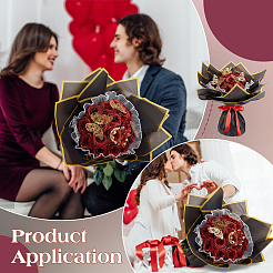 DIY-Sets zur Herstellung künstlicher Rosensträuße aus Stoff&nbsp;DIY-BC0016-74