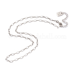 Colliers chaîne trombone en laiton&nbsp;NJEW-H206-02AS
