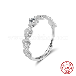 925 Fingerringe aus Sterlingsilber für Damen&nbsp;RJEW-C133-03P