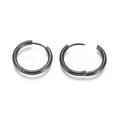 Creolen aus 304er Edelstahl&nbsp;EJEW-F111B-21mm-B