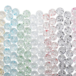 350pcs 7 Farben transparente Acrylperlen&nbsp;MACR-PA0001-26