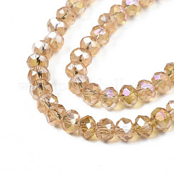 Chapelets de perles en verre électroplaqué&nbsp;EGLA-A034-T10mm-B23