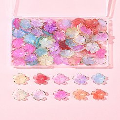 120 Stück 8 Farben Acrylperlenkappen&nbsp;OACR-FS0001-83