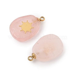 Natürlichen Rosenquarz Anhänger&nbsp;STAS-P380-77G-04