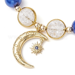 Braccialetti rotondi con perline di vetro e acrilico&nbsp;BJEW-JB10695