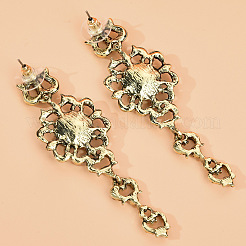 Legierung Rhinestone-Blume baumeln Ohrstecker&nbsp;FS-WG41572-02
