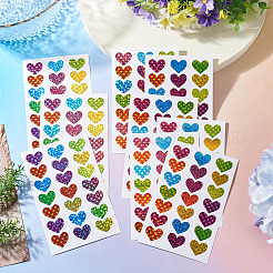 Pegatinas de plástico con forma de corazón&nbsp;DIY-TADJ0002-006A