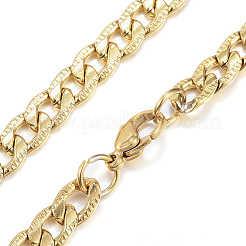 Conjuntos de joyas de collares y pulseras de acero inoxidable 304&nbsp;SJEW-E066-02G
