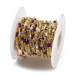 Catene a sfera in ottone&nbsp;KK-D368-02G-B