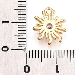 Pendentifs en laiton zircon cubique transparent&nbsp;KK-T075-25G