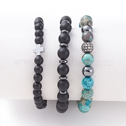 Set di bracciali unisex elasticizzati&nbsp;BJEW-JB04844