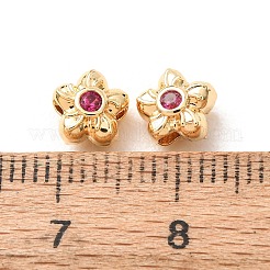 Zwischenperlen aus Messing mit Zirkonia-Pavé&nbsp;KK-F942-26G