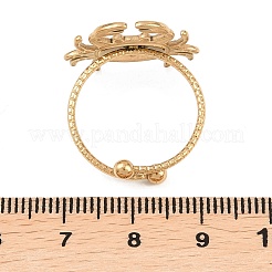 Verstellbare offene Manschettenringe aus emailliertem Edelstahl 304&nbsp;RJEW-P179-04G