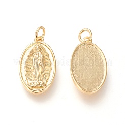 Messing Dame von Guadalupe Anhänger&nbsp;KK-L006-022G