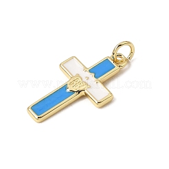 Pendentifs d'émail en laiton &nbsp;KK-CBAA41C-02G