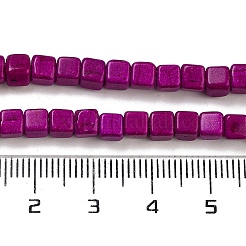 Filo di perline turchesi sintetici&nbsp;TURQ-G108-4x4mm-02