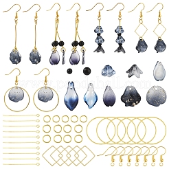 DIY-Sets zur Herstellung von Blumenglasanhängern und Ohrringen&nbsp;DIY-FS0009-01