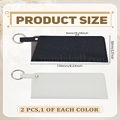 2 funda para gafas de piel sintética de 2 colores&nbsp;ABAG-LP0001-85B