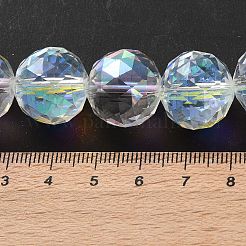 Transparentes cuentas de vidrio electroplate hebras&nbsp;EGLA-N002-34G-H01
