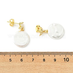 Ohrstecker mit Hängefunktion aus Messing&nbsp;EJEW-JE07280