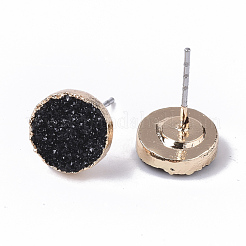 Orecchini druzy in resina galvanica&nbsp;RESI-S383-029A