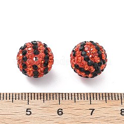 Polymer Ton Strass Perlen&nbsp;PORC-A027-01B