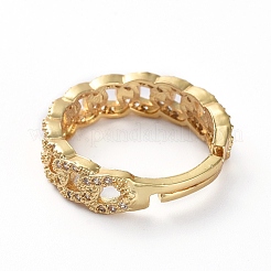 Anneaux de laiton réglables&nbsp;X-RJEW-G096-22G