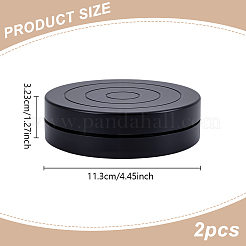 Mini tornio girevole in plastica piatta e rotonda per scultura in ceramica&nbsp;CELT-WH0007-002B