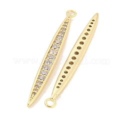 Messing micro pave klare zirkonia anhänger&nbsp;KK-S386-25G