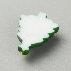 Cabochons en résine opaque sur le thème de Noël&nbsp;LS-RESI-WH0029-34C